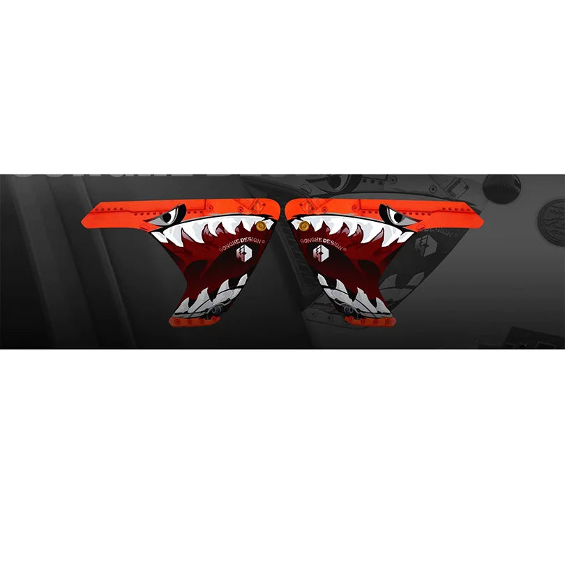 Shark Soldier Hood, Side & Fender Vent Decal | Precut Vinyl Wrap Graphic Kit - 200000182:350686#E-200000182:691#C-200000182:10#D-200000182:193#A-200000182:29#B-  DRIVEN - 10
