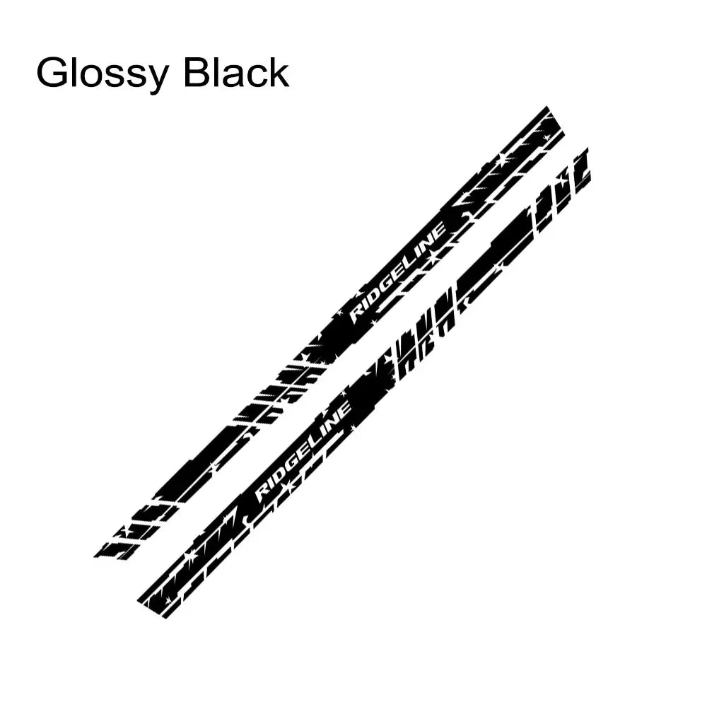 Door Side Skirt Stripe Decal for Honda Ridgeline | 2-Piece Vinyl Pickup Truck Graphic - 200000182:496#Matt Silver-200000182:173#Matt Gold-200000182:175#Glossy Blue-200000182:366#Glossy Yellow-200000182:350852#Glossy Orange-  DRIVEN - 15