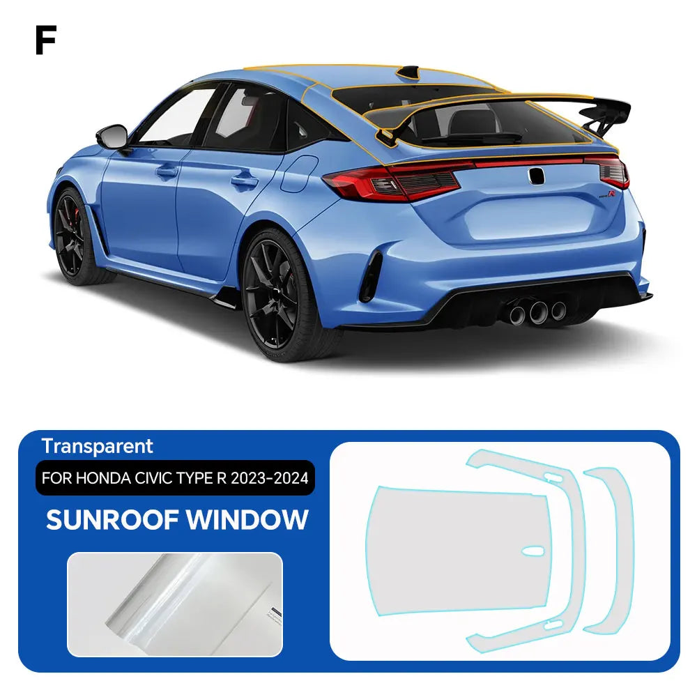 Precut PPF for Honda Civic Type R (2023–2024) | TPU Paint Protection Film Clear Bra - 14:29#Hood;5:200000990#Clear Film-14:175#Whole Set;5:200000990#Clear Film-14:193#Front;5:200000990#Clear Film-14:366#Roof window;5:200000990#Clear Film-14:691#Doors;5:200000990#Clear Film-  DRIVEN - 12