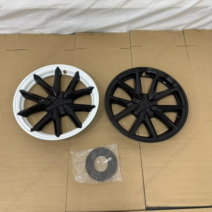 18" Replacement Hub Cap Wheel Covers for Tesla Model 3 (2017–2023) | 4-Piece ABS Set - 14:201452420#Gloss Black-14:202530813#Orange-14:10#White-14:201504124#Pepper White-14:203603266#Purple-  DRIVEN - 5