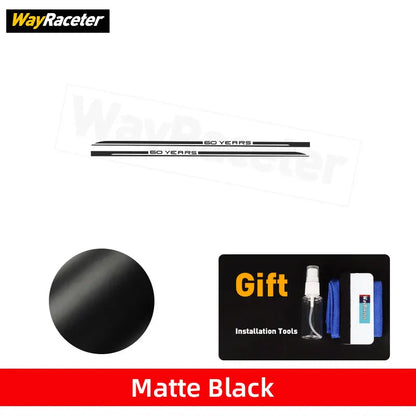 Carbon Fiber Door Side Stripe Skirt Decal for Ford Mustang (2020+) | Vinyl Sticker - 200000182:193#Glossy black-200000182:29#Glossy white-200000182:691#Glossy carbon black-200000182:10#Glossy red-200000182:350853#Reflective green-  DRIVEN - 17