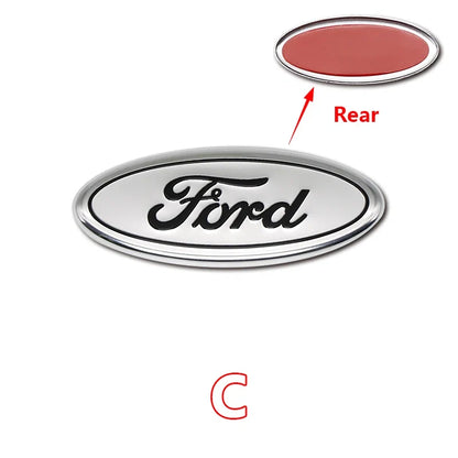 5.8cm Aluminum Steering Wheel Emblem Decal for Ford Focus / F-150 / Mondeo | Metal Badge