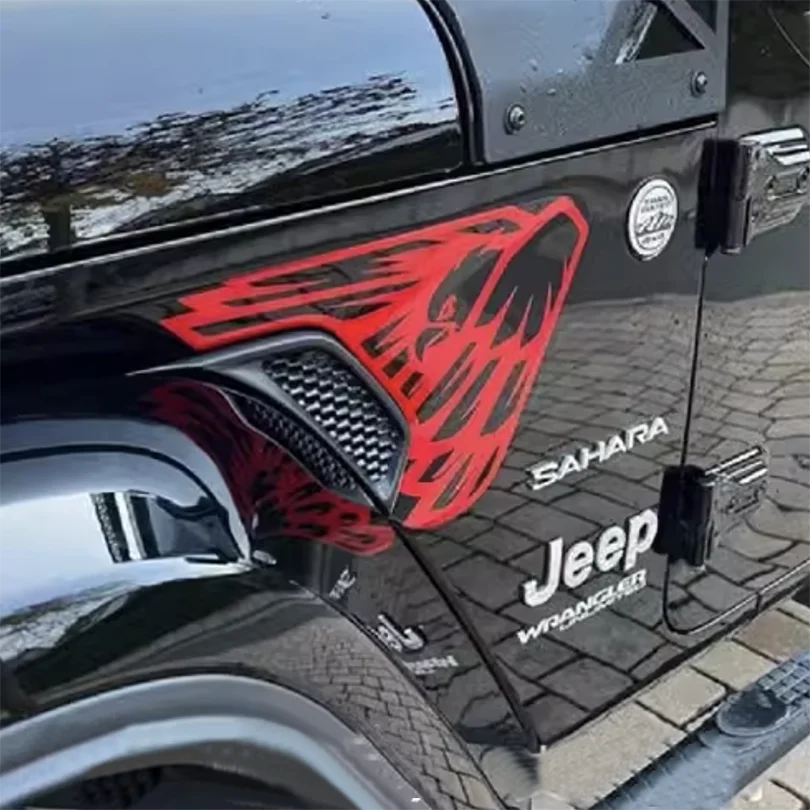 Eagle, Mountain Topo & Honeycomb Fender Vent Decal for Jeep Wrangler JL / Gladiator JT (2018–2023) | Vinyl Graphics - 200000182:173#C-200000182:496#B-200000182:10#A-200000182:200006152#K-200000182:1052#G-  DRIVEN - 7