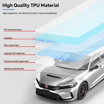 Precut PPF for Honda Civic Type R (2023–2024) | TPU Paint Protection Film Clear Bra - 14:29#Hood;5:200000990#Clear Film-14:175#Whole Set;5:200000990#Clear Film-14:193#Front;5:200000990#Clear Film-14:366#Roof window;5:200000990#Clear Film-14:691#Doors;5:200000990#Clear Film-  DRIVEN - 5