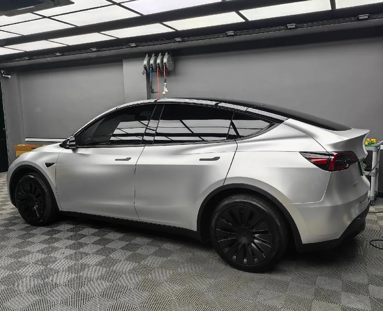 Precut Color Change PPF for Tesla Model 3 Highland (2024–2025) | Black & Glacier Blue PET Film - 200000182:350686#Bright black-200000182:350850#Matte Black-200000182:350852#Matte Black Purple-200000182:200004890#Lake Blue-200000182:200000914#Porsche Matte Grey-  DRIVEN - 8