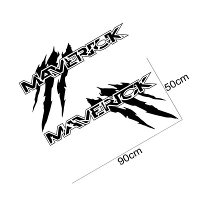 Ford Maverick Claw Style Pickup Bed Side Graphic Kit – Vinyl Decal (2 Pcs) | XLT, XL, V8 | 4 Sizes, 11 Finishes - 200000182:350852#Glossy Orange;5:361386#70x38.9cm-200000182:350852#Glossy Orange;5:361385#50x27.8cm-200000182:350852#Glossy Orange;5:200000990#40x22cm-200000182:10#Glossy Red;5:100014064#90x50cm-200000182:10#Glossy Red;5:361386#70x38.9cm-  DRIVEN - 5