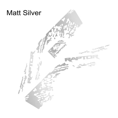 Splash Grunge Body Side Decal for Ford F-150 Raptor / Ranger | 3-Piece Matte Vinyl Kit - 200000182:691#Matt Black-200000182:771#Carbon Fiber-200000182:366#Matt Silver-200000182:496#Colorful Laser-200000182:350853#Glossy Gray-  DRIVEN - 13