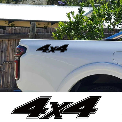 4x4 Door Side & Tailgate Decal for Nissan Navara | 2-Piece Pickup Vinyl Film Cover - 200000182:193#Glossy Black-200000182:29#Glossy White-200000182:691#Glossy Gray-200000182:10#Glossy Red-200000182:350852#Glossy Orange-  DRIVEN - 2