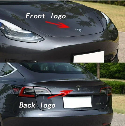 Zinc Alloy Front Hood Logo Sticker for Tesla Model 3 / Model Y | Auto Body Styling Emblem - 200000182:29#Black;355:203282824#Model Y-  DRIVEN - 1