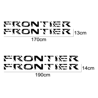 Door Side Stripe Decal for Nissan Frontier D40 / D22 / NP300 | 2-Piece Pickup Truck Vinyl Graphic - 200000182:193#Glossy Black;5:200000990#170X13CM-200000182:193#Glossy Black;5:361385#190X14CM-200000182:29#Glossy White;5:200000990#170X13CM-200000182:29#Glossy White;5:361385#190X14CM-200000182:691#Glossy Gray;5:200000990#170X13CM-  DRIVEN - 5