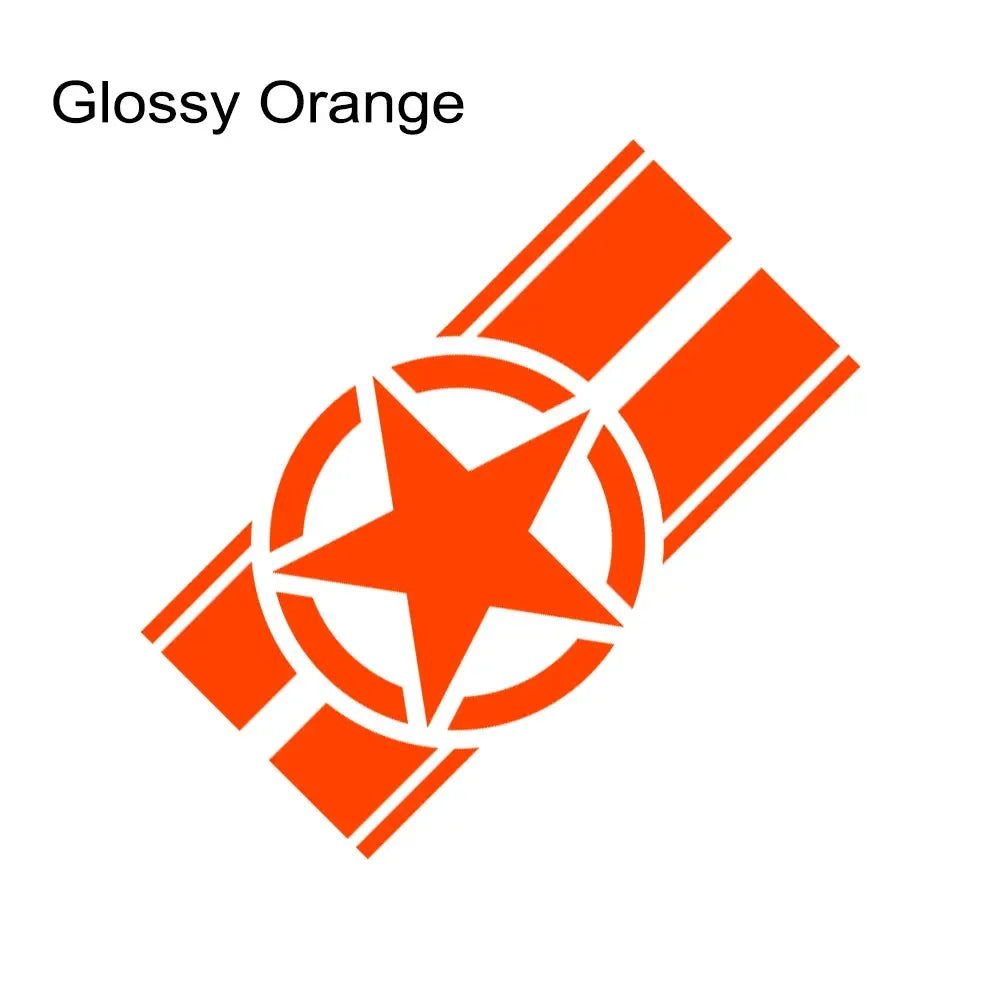 Jeep Hood Cover Decal – Pentagram Star Vinyl Sticker | Wrangler JK JL TJ, Renegade, Patriot, Trailhawk, Rubicon - 200000182:350852#Glossy White-200000182:350850#Glossy Black-200000182:10#Glossy Red-200000182:350853#Glossy Gray-200000182:771#Matt Gold-  DRIVEN - 10