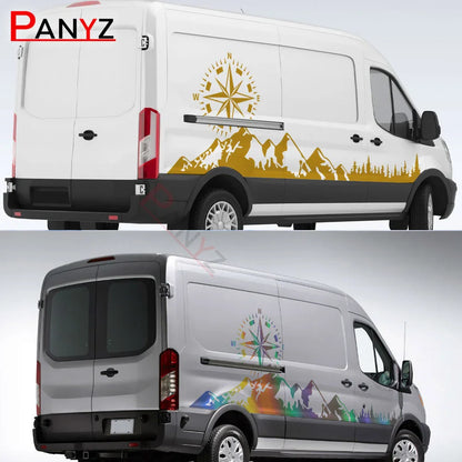 Camper Van / Motorhome Door Graphic Decal for Ford Transit MK6 / MK7 / MK8 | Full-Coverage Vinyl - 200000182:29#Glossy Yellow;5:100014065#L3-200000182:94#Glossy Blue;5:361386#L1-200000182:94#Glossy Blue;5:203611026#L2-200000182:94#Glossy Blue;5:100014065#L3-200000182:350853#Glossy Red;5:203611026#L2-  DRIVEN - 3