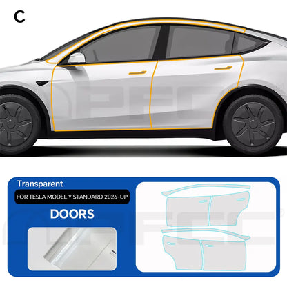 Precut PPF for Tesla Model Y Standard (2026+) | TPU Paint Protection Film Clear Bra - 200000182:173#Front and Hood;355:203282823#With Tools;5:200000990#Transparent Film-200000182:29#Hood;355:203282823#With Tools;5:200000990#Transparent Film-200000182:691#Doors;355:203282823#With Tools;5:200000990#Transparent Film-200000182:10#Rear Trunk;355:203282823#With Tools;5:200000990#Transparent Film-200000182:175#Whole Set;355:203282823#With Tools;5:200000990#Transparent Film-  DRIVEN - 9