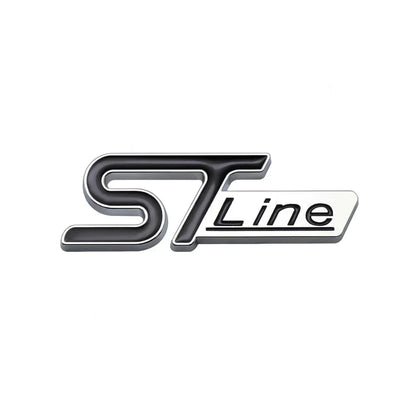 3D Metal ST Line Trunk Badge | Ford Focus / Mondeo / Kuga / Ecosport Emblem - 200000182:350686#Silver Blue;5:361385#7.9 x 2.7cm-200000182:496#Black Blue;5:361385#7.9 x 2.7cm-200000182:173#Silver Yellow;5:361385#7.9 x 2.7cm-200000182:175#Black Yellow;5:361385#7.9 x 2.7cm-200000182:350850#Black Green;5:361385#7.9 x 2.7cm-  DRIVEN - 16