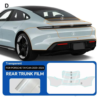 Precut PPF for Porsche Taycan (2020–2023) | 9-Mil TPU Paint Protection Film Clear Bra - 200000182:350853#Rear Trunk;5:200000990#Clear Film-200000182:350850#Hood;5:200000990#Clear Film-200000182:350686#Front;5:200000990#Clear Film-200000182:350852#Doors;5:200000990#Clear Film-200000182:10#Whole Set;5:200000990#Clear Film-  DRIVEN - 7