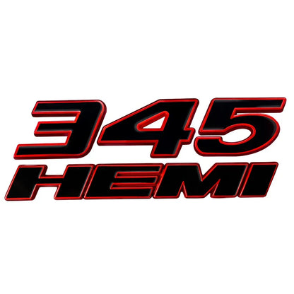 3D Metal HEMI 392 345 Emblem Badge Sticker for Dodge Charger / RAM 1500 / Journey / Caliber - 200000182:691#Black-200000182:10#Silver Red Black-200000182:200013901#Red Black-200000182:200006152#Red-200000182:350850#Silver Red White-  DRIVEN - 15