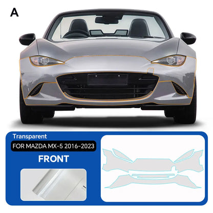 Precut PPF for Mazda MX-5 Miata (2016–2023) | 9-Mil TPU Paint Protection Film Clear Bra - 200000182:10#Rear Trunk;5:200000990#Clear Film-200000182:175#Whole Set;5:200000990#Clear Film-200000182:193#Front;5:200000990#Clear Film-200000182:29#Hood;5:200000990#Clear Film-200000182:691#Doors;5:200000990#Clear Film-  DRIVEN - 9