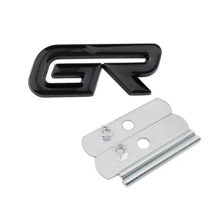 GR Logo Front Grille Emblem Sticker for Toyota Land Cruiser / Yaris / Camry / Vios | Gazoo Racing Badge