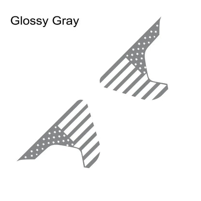 USA Flag Fender Vent Decal for Jeep Gladiator JT | Vinyl Truck Graphic Sticker - 200000182:193#Glossy Black-200000182:691#Glossy Gray-200000182:29#Glossy White-200000182:350852#Glossy Orange-200000182:10#Glossy Red-  DRIVEN - 12