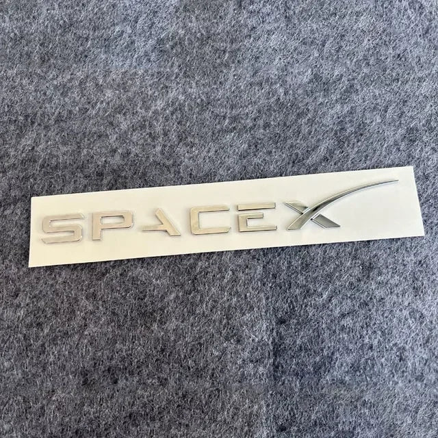 3D ABS SPACEX Letter Emblem Badge for Tesla Rear Tailgate / Trunk | Car Sticker - 14:200004890#Bright Black-14:200004889#Matte Black-  DRIVEN - 8