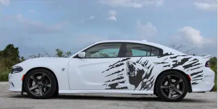 Full-Body Sport Decoration Vinyl Decal Kit for Dodge Charger (2015–2025) | KK Film Wrap - 200000182:366#C-200000182:29#B-200000182:193#A-200000182:200013901#other colors-  DRIVEN - 9