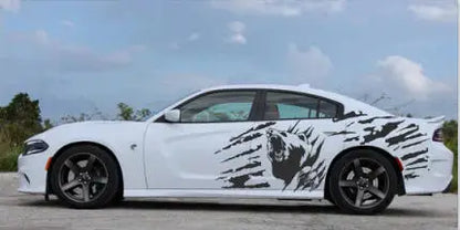 Full-Body Sport Decoration Vinyl Decal Kit for Dodge Charger (2015–2025) | KK Film Wrap - 200000182:366#C-200000182:29#B-200000182:193#A-200000182:200013901#other colors-  DRIVEN - 9