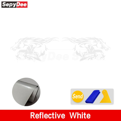 Running Horse Side & Rear Fender Decal | 2-Piece Vinyl for Mustang, Challenger, Porsche & Ford - 200000182:200211869#Silver Grey;5:100014065#100x50CM-200000182:200211869#Silver Grey;5:361386#60x30CM-200000182:200211869#Silver Grey;5:100014064#80x40CM-200000182:200211869#Silver Grey;5:200000990#40x20CM-200000182:200211869#Silver Grey;5:361385#50x25CM-  DRIVEN - 7