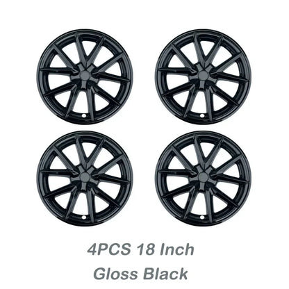 18" Replacement Hub Cap Wheel Covers for Tesla Model 3 (2017–2023) | 4-Piece ABS Set - 14:201452420#Gloss Black-14:202530813#Orange-14:10#White-14:201504124#Pepper White-14:203603266#Purple-  DRIVEN - 7