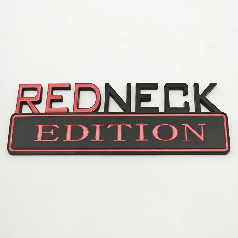 Universal Redneck Edition Emblem Badge | Ford F-150 / Silverado / RAM / Toyota / Jeep Trucks