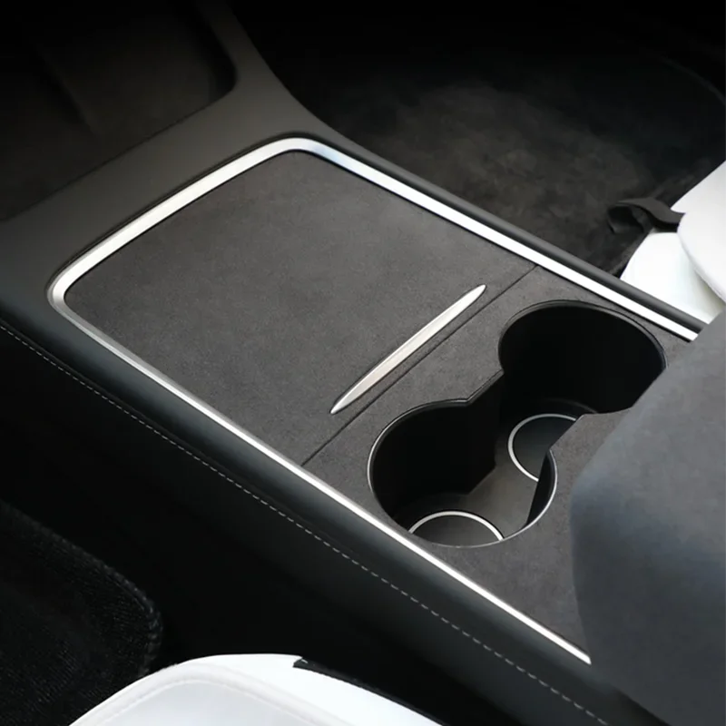 Center Console Panel Sticker for Tesla Model 3 / Model Y (2021–2023) | Wood Grain & Carbon Fiber Film - 200000182:201735810#Wood Grain Color-200000182:801422864#PU Carbon Color-200000182:96235566#Carbon Color-200000182:771#Black Color-200000182:200006253#White Color-  DRIVEN - 11