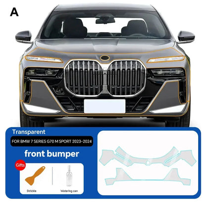 Precut PPF for BMW 7 Series G70 / M Sport (2023–2025) | TPU Paint Protection Film Clear Bra - 200000182:350686#Front;5:200000990#Clear Film-200000182:350852#Door;5:200000990#Clear Film-200000182:350853#Rear Side;5:200000990#Clear Film-200000182:350850#Hood;5:200000990#Clear Film-200000182:10#Rear trunk;5:200000990#Clear Film-  DRIVEN - 7