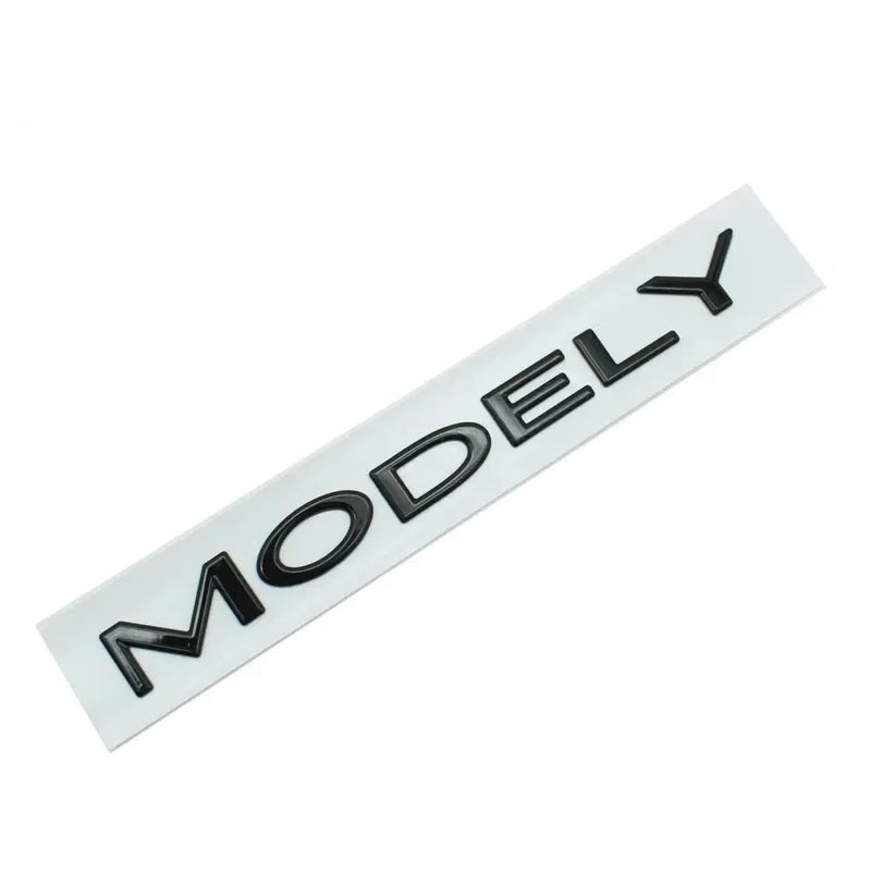Original 3D ABS Letter Logo Emblem for Tesla Model 3 / Model Y | Rear Tailgate Trunk Badge - 200000182:10#MODEL Y Gloss Black-200000182:350852#MODEL Y Matte Black-200000182:366#MODEL Y Silver-200000182:193#MODEL 3 Gloss Black-200000182:29#MODEL 3 Matte Black-  DRIVEN - 7