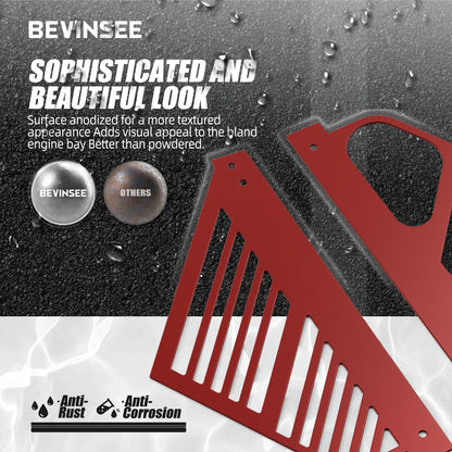 Aluminium Engine Bay Compartment Covers for Chevrolet Corvette C8 (2020–2023) | BEVINSEE