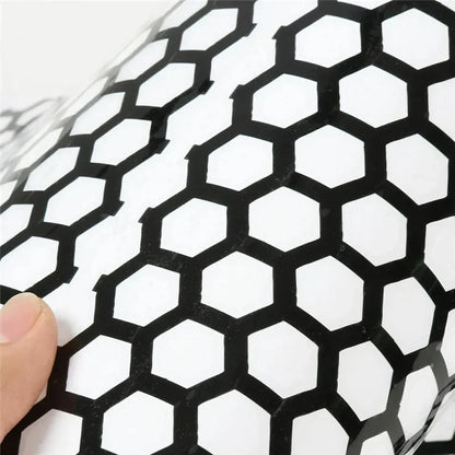 Honeycomb Decoration Sticker Set for Ford Mustang (2015+) | 6-Piece Vinyl Decal - 200000182:10#honeycomb Black 6pcs-  DRIVEN - 3