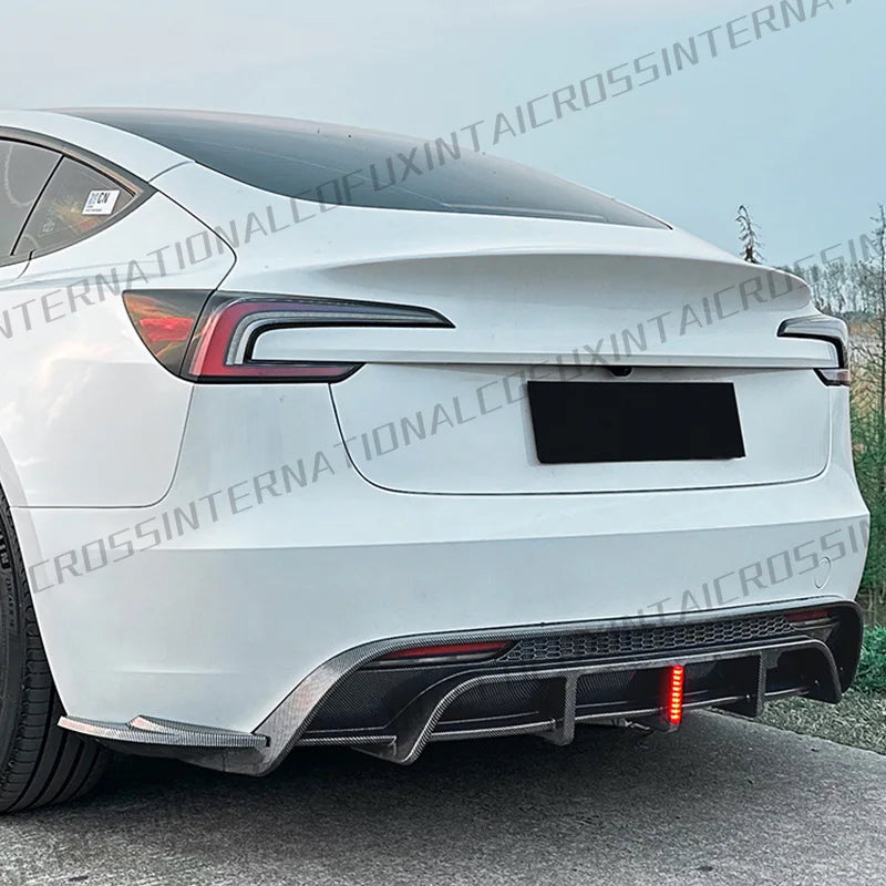 Full Body Kit — Bumper Lips, Diffuser & Spoiler for Tesla Models | Gloss Black & Carbon Tuning - 14:200004890#24M3-Side Skirts-GB-14:200003699#24M3-Rear Wing-GB-14:200002130#24M3-Whole Set-GB-14:200001951#24M3-Front-MB-14:200000914#24M3-Side Skirts-MB-  DRIVEN - 5