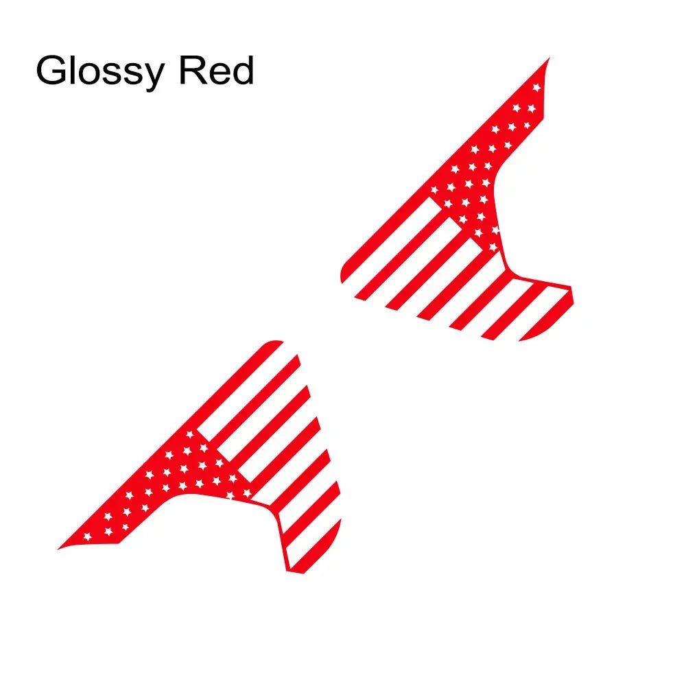 USA Flag Fender Vent Decal for Jeep Gladiator JT | Vinyl Truck Graphic Sticker - 200000182:193#Glossy Black-200000182:691#Glossy Gray-200000182:29#Glossy White-200000182:350852#Glossy Orange-200000182:10#Glossy Red-  DRIVEN - 8
