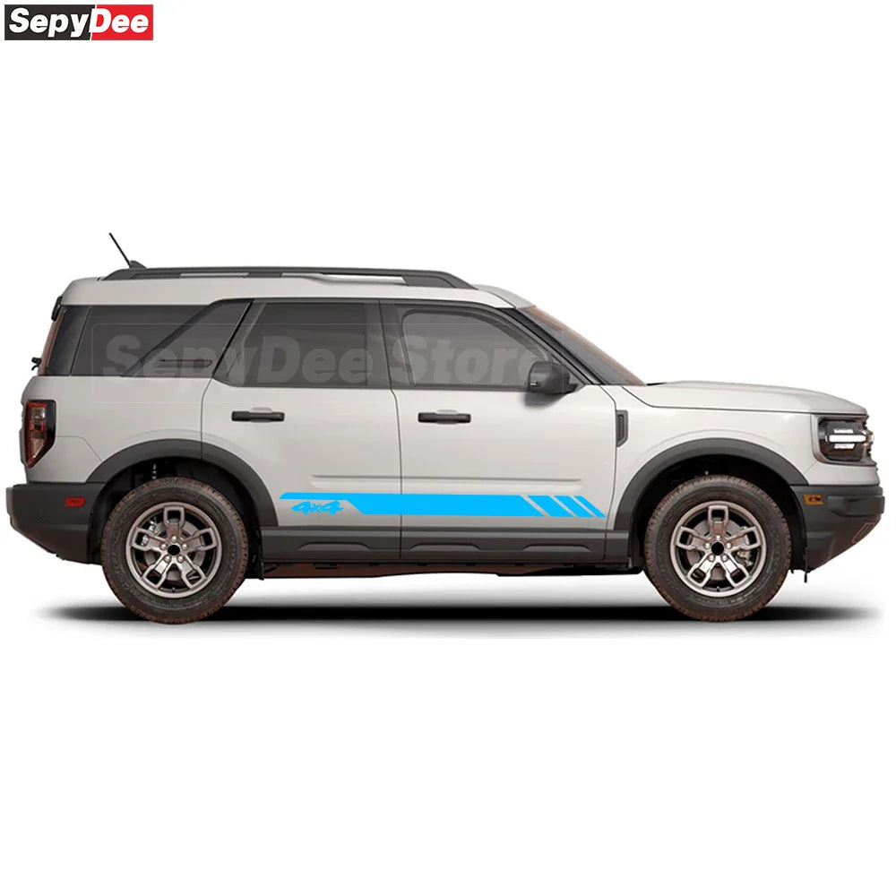 4x4 Hood & Door Side Stripe Decal Kit for Ford Bronco Sport | Full Body Vinyl Tuning Graphics - 200000182:193#hood sticker;355:203282824#Glossy white-200000182:193#hood sticker;355:203282825#Glossy grey-200000182:193#hood sticker;355:203282823#Glossy black-200000182:193#hood sticker;355:203289813#Reflective red-200000182:193#hood sticker;355:203289814#Reflective white-  DRIVEN - 5