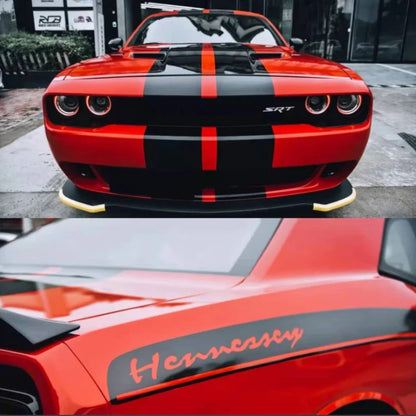 Dodge Challenger SRT Full Body Appearance Modification Vinyl Decal Kit – Premium Sport Graphic | Door & Waist Line - 200000182:193-  DRIVEN - 1