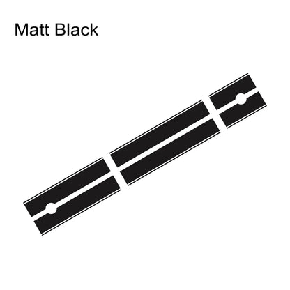 Hood, Roof & Trunk Racing Stripe Kit | Full-Length Vinyl Decal for Cars & Trucks - 200000182:350686#Glossy Black-200000182:350850#Glossy White-200000182:10#Glossy Orange-200000182:29#Glossy Yellow-200000182:350852#Glossy Gray-  DRIVEN - 7