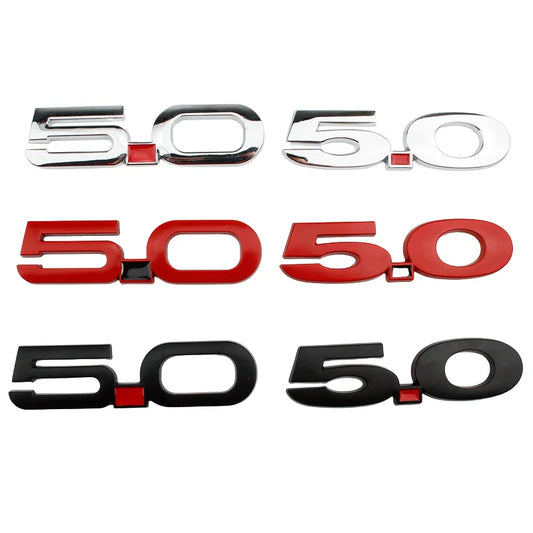 3D Metal 5.0 Logo Emblem for Ford Mustang GT / GT50 (2015-2021) | Badge Sticker - 200000182:193#A-  DRIVEN - 1