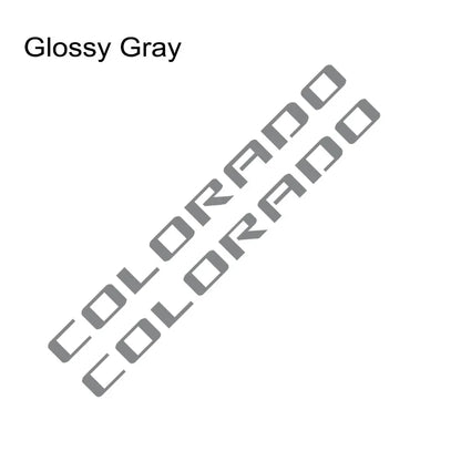 Rear Trunk Side Decal for Chevrolet Colorado | 2-Piece Pickup Truck Vinyl Graphic - 200000182:350852#Glossy Orange-200000182:10#Glossy Red-200000182:175#Glossy Blue-200000182:366#Glossy Yellow-200000182:496#Matt Silver-  DRIVEN - 18