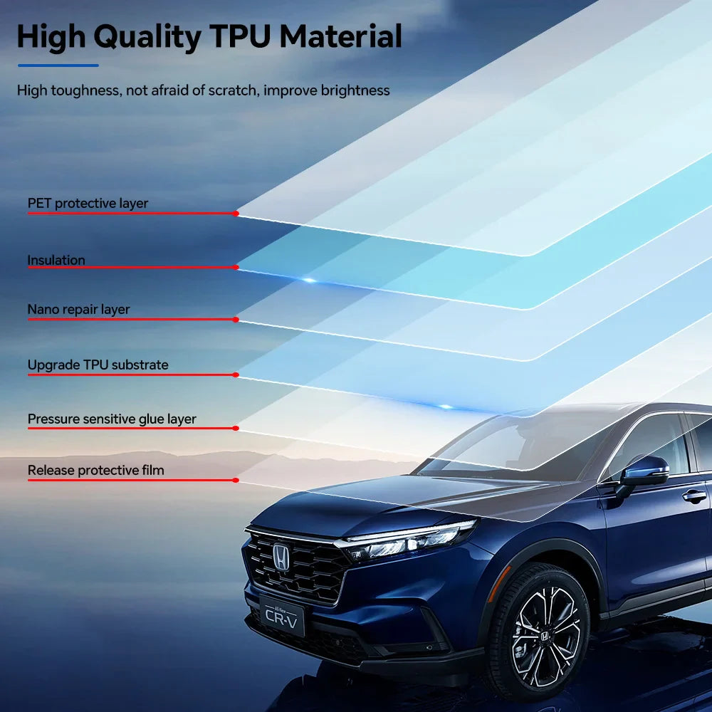 Precut PPF Clear Bra for Honda CR-V (2023–2025) | TPU Paint Protection Film — Headlights, Mirrors & Doors - 200000182:10#Door Extended;355:203282823#With Tools;5:200000990#Transparent Film-200000182:691#Front Rear Door;355:203282823#With Tools;5:200000990#Transparent Film-200000182:29#Rearview Film;355:203282823#With Tools;5:200000990#Transparent Film-200000182:193#Headlight Film;355:203282823#With Tools;5:200000990#Transparent Film-  DRIVEN - 5