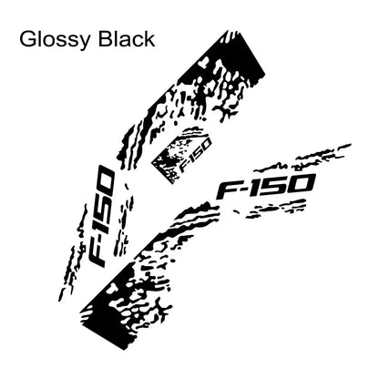 Ford F-150 Raptor Body Side Graphic Kit – Splash Grunge Vinyl Decal Set (3 Pcs) | 12 Finishes - 200000182:29#Glossy Orange-200000182:173#Glossy Yellow-200000182:175#Glossy Blue-200000182:193#Matt Gold-200000182:366#Matt Silver-  DRIVEN - 16