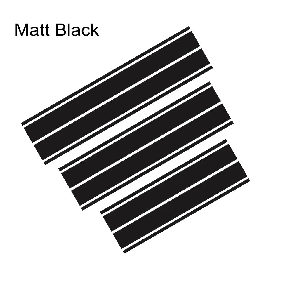 Racing Stripe Hood & Trunk Decal Kit for Dodge Challenger SXT / R/T / SRT (2011–2024) | Vinyl Body Graphics - 200000182:175#Colorful Laser;5:200000990#For Dodge Challenger-200000182:173#Carbon Fiber;5:200000990#For Dodge Challenger-200000182:691#Glossy Gray;5:200000990#For Dodge Challenger-200000182:10#Glossy Red;5:200000990#For Dodge Challenger-200000182:350852#Matt Black;5:200000990#For Dodge Challenger-  DRIVEN - 13