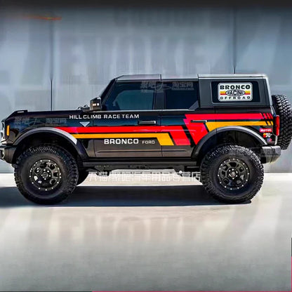 Sporty Fashionable Body Decoration Vinyl Decal Kit for Ford Bronco | Full-Body PVC Wrap - 200000182:193# Red Yello-  DRIVEN - 1
