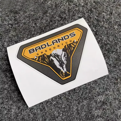Badlands Sasquatch Fender Vent Decal for Ford Bronco | Forest Mountain Emblem Vinyl Sticker - 200000182:771#D;5:100014064#10.5x7.5cm-200000182:691#C;5:100014064#10.5x7.5cm-200000182:29#B;5:100014064#10.5x7.5cm-200000182:193#A;5:100014064#10.5x7.5cm-  DRIVEN - 8