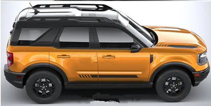Hood Scoop Racing Stripe Decal for Ford Bronco Sport (2021+) | Vinyl Bonnet Body Graphic - 200000182:350852#Matte Black side-200000182:366#Silver Gray hood-200000182:29#Matte Black hood-200000182:10#Silver Gray side-200000182:691#Silver Gray all-  DRIVEN - 8
