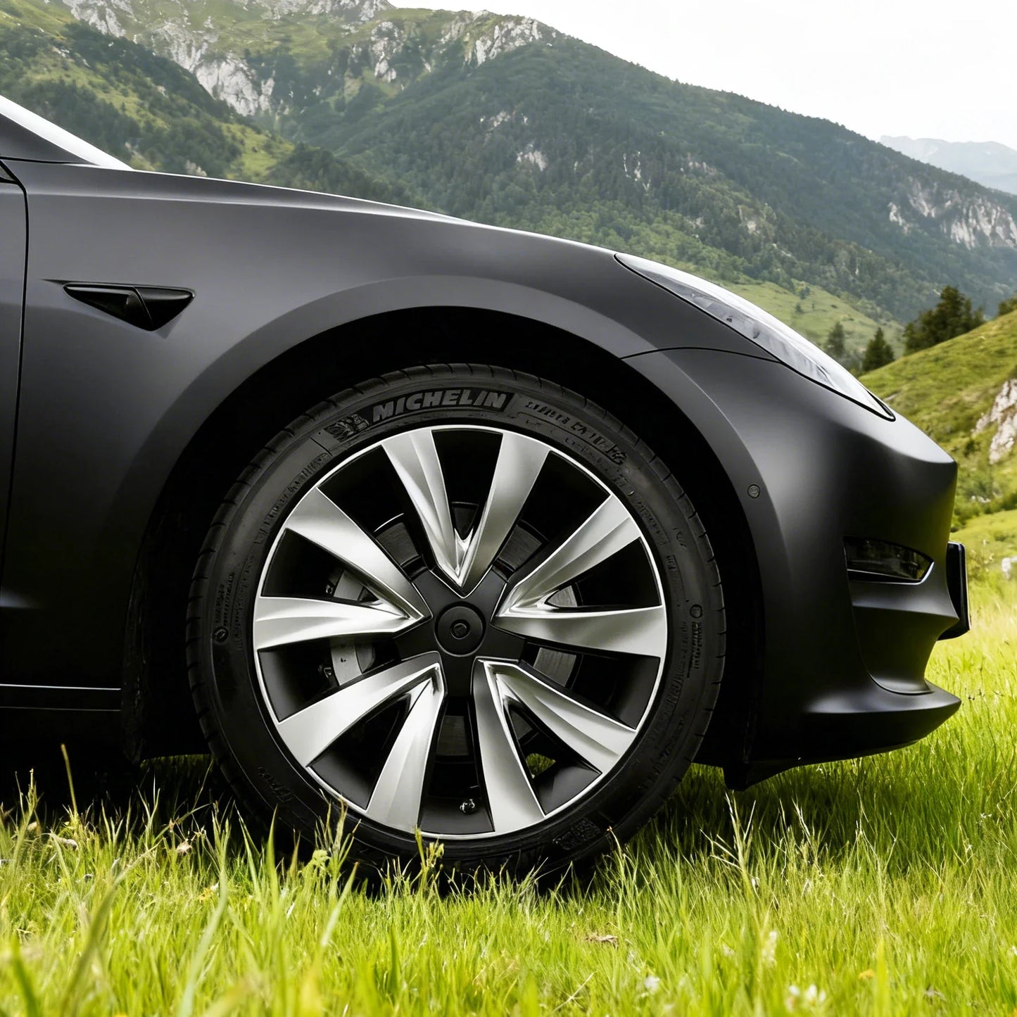 19" Performance Replacement Wheel Hub Caps for Tesla Model Y (2020–2024) | 4-Piece Full Rim Cover - 14:347#LR matte black;200007763:203372089-14:347#LR matte black;200007763:201336106-14:200002130#LR matte black-B;200007763:203372089-14:200002130#LR matte black-B;200007763:201336106-  DRIVEN - 6
