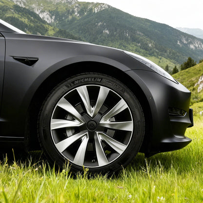 19" Performance Replacement Wheel Hub Caps for Tesla Model Y (2020–2024) | 4-Piece Full Rim Cover - 14:347#LR matte black;200007763:203372089-14:347#LR matte black;200007763:201336106-14:200002130#LR matte black-B;200007763:203372089-14:200002130#LR matte black-B;200007763:201336106-  DRIVEN - 6