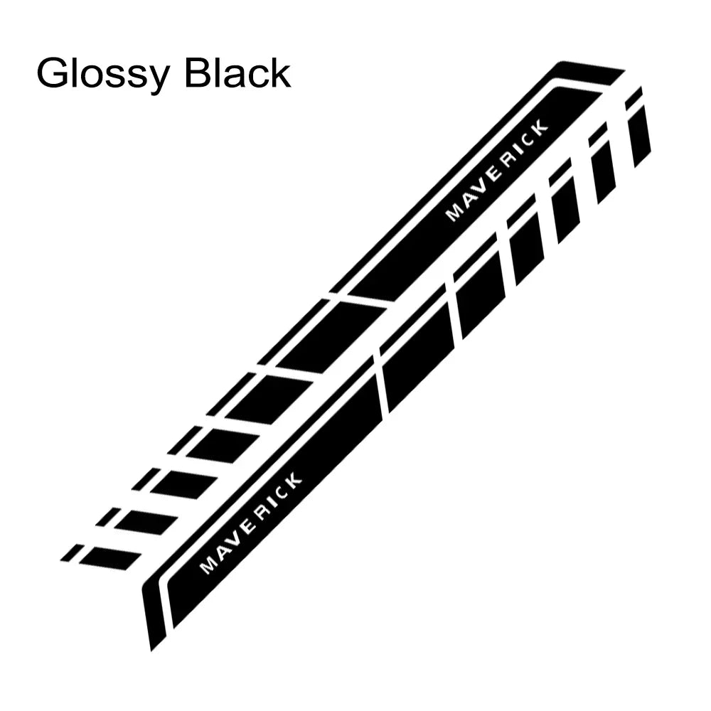 Door Side Stripe Decal for Ford Maverick XL / XLT / Lariat (2022) | 2-Piece Vinyl Truck Graphic - 200000182:350850#Matt Gold-200000182:173#Glossy Blue-200000182:366#Glossy Yellow-200000182:350852#Glossy Orange-200000182:771#Carbon Fiber-  DRIVEN - 10